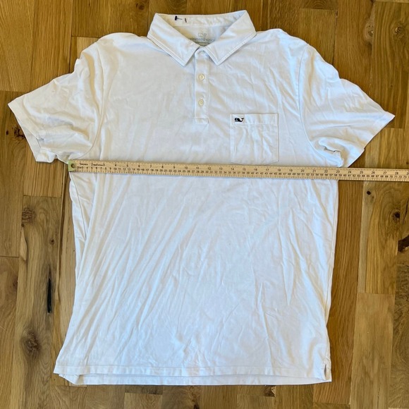 Mens Vineyard Vines Edgartown White Polo Short Sleeved Shirt SZ XL - Picture 3 of 6